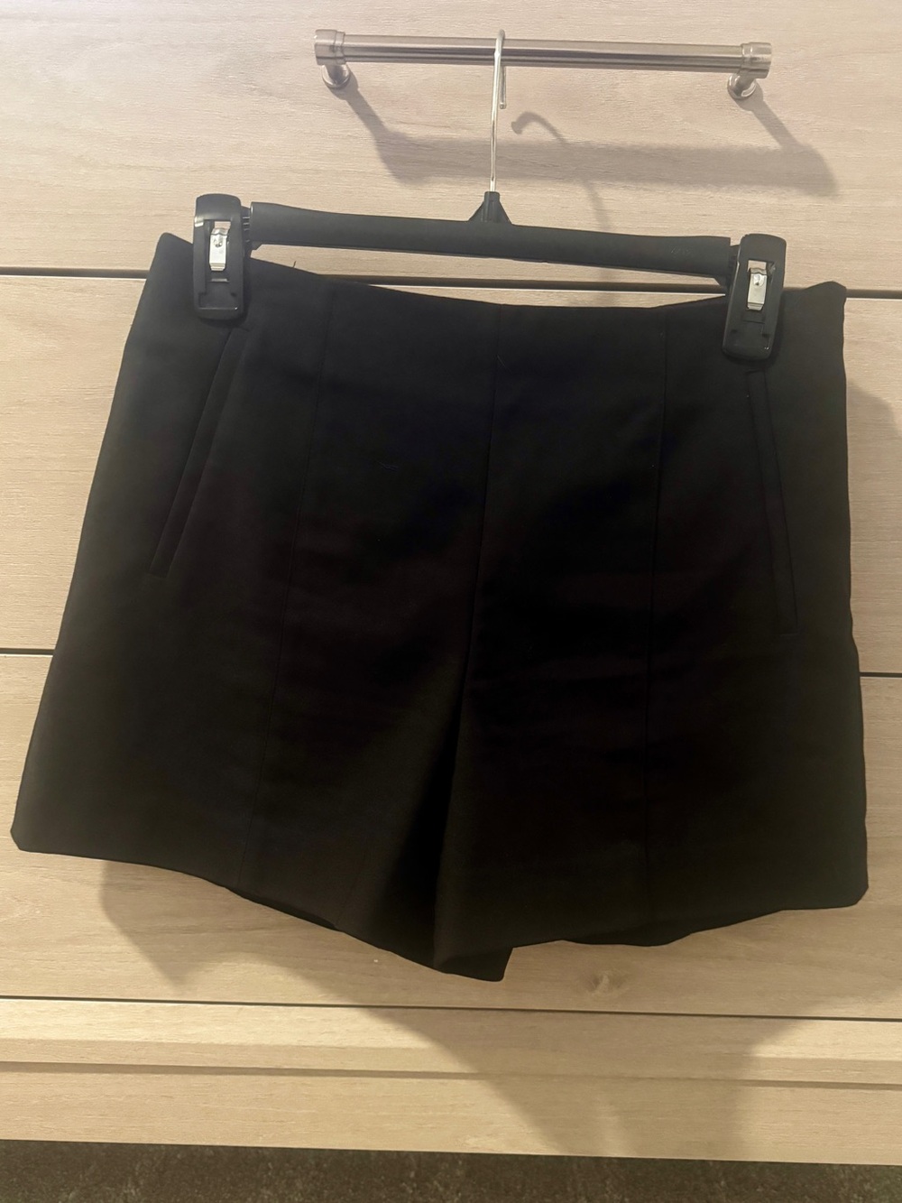 1. State Black High Waist Tailored Women's Shorts